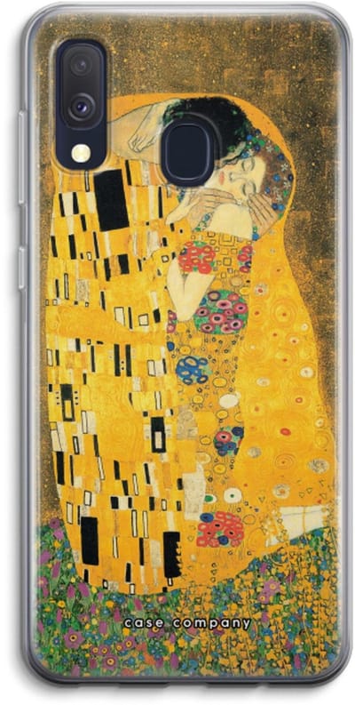 Case Company® - Hoesje geschikt voor Samsung Galaxy A40 hoesje - Der Kuss - Soft Cover Telefoonhoesje - Bescherming aan alle Kanten en Schermrand