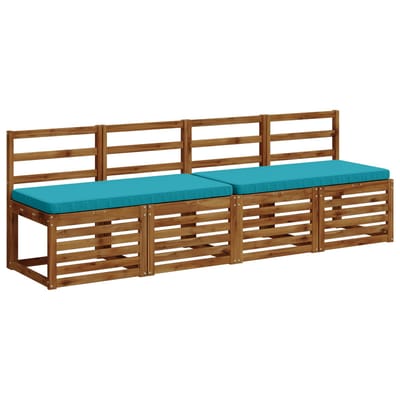 vidaXL - 2-delige - Bankkussens - VUGHT - 2 - st - 100% - Polyester - Turquoise