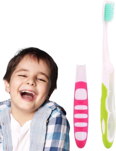 Opvouwbare Tandenborstel - Compacte Reisborstel - Persoonlijke Hygiëne - Zachte Haren - 2 Verpakkingen - Gedifferentieerde Kleuren