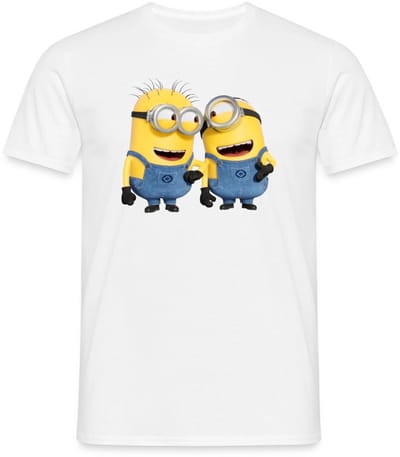 Minions Phil En Stuart Grappig T-Shirt Heren