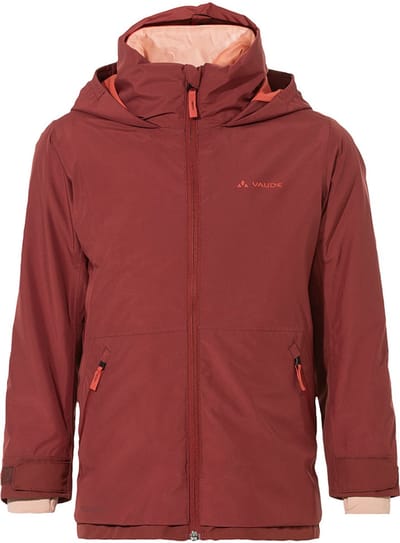 Vaude Casarea 3in1 Ii Afneembare Jas Rood 146-152 cm Meisjes
