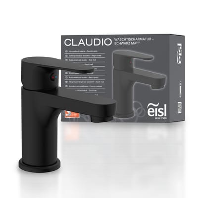 EISL CLAUDIO Wastafelkraan - Mengkraan - Mat Zwart