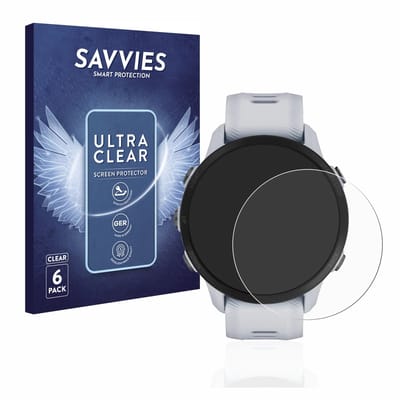 Savvies - Screenprotector voor Garmin Forerunner 955 - Folie Beschermfolie transparant 6 Stuks
