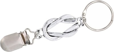 Fako Bijoux® - Tashanger - Hoed Clip - Accessoire Clip - Knoop - Zilverkleurig