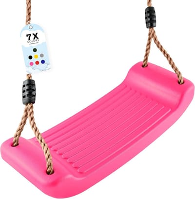 Verstelbare Schommelbank voor Binnen en Buiten - Antislip Zitvlak - Roze
