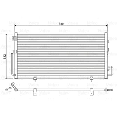 Condensator, airconditioning VALEO 814063