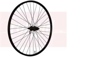 Roland Achterwiel Rival 21-584 zwart disc QR 10v