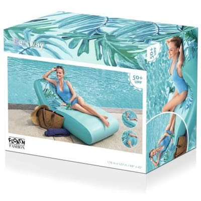 Bestway Luxe loungebed 176x107cm met wasbare stoffen hoes Luchtbedden