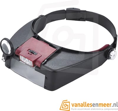 HOOFDBAND MET VERGROOTGLAS EN LED VERLICHTING