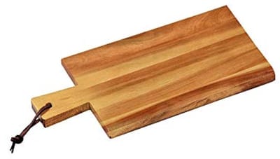 Snijplank Acacia Hout 35x18x1,5 cm - Rechthoekige Houten Plank voor Groente, Fruit, Kaas en Vlees