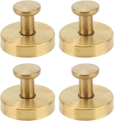 Set van 4 Suction Cup Haakjes voor Badkamer, RVS Towel Holder zonder Boren, Herbruikbare Kledinghaak voor Glasdeur en Keuken
