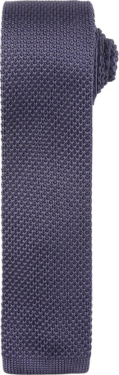 Premier Slim knitted tie PR789 - Steel - One size