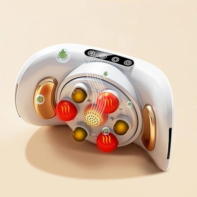 Automatische stenen buikmassageband, buikacupressuurmassageband, voorwaartse en achterwaartse massage, intensiteitsaanpassing, effectief verlichten van spiervermoeidheid en spierpijn-Belle's product