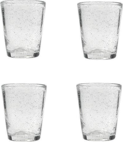 Broste Copenhagen Bubble serie set van 4 water glazen - mond geblazen 20 CL