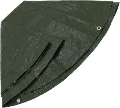 Rond Zeildoek - Afdekzeil Beschermhoes - Tuinmeubelen Afdekken - Extra Sterk Polyethyleen - Diameter 3 Meter - Groen