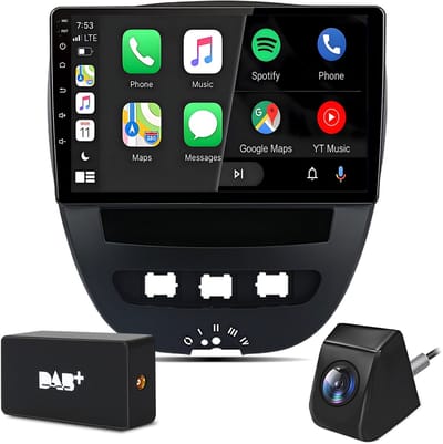 Cestovet Autoradio - Geschikt Voor Toyota Aygo/PEUGEOT 107/Citroen C1 2005-2014 - Android 15 - 2+64GB - Draadloos Apple Carplay & Android Auto -DAB+