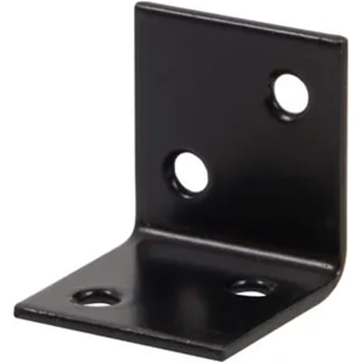 Alberts Versterkingshoek - Zwart Geplastificeerd Verzinkt Staal - 30x30x30mm