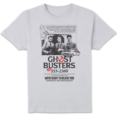 Ghostbusters Vintage Advert Unisex T-Shirt - White - S