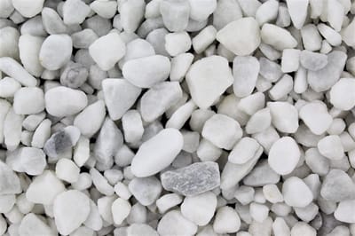 Natuurgrind Carrara - Tuingrind Siergrind - Tuin Decoratie - Sneeuwwit Marmer - 25 kg 7-15 mm - Wit