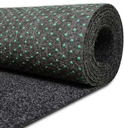 Kunstgras kant-en-klaar gras in 3 kleuren met drainage knoppen (510 cm x 200 cm, antraciet 900 (antraciet))