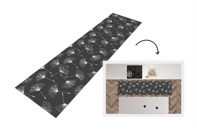 Keukenloper - Loper keuken - Design - Paardenbloem - Plant - 200x50 cm - Keukenloper vinyl