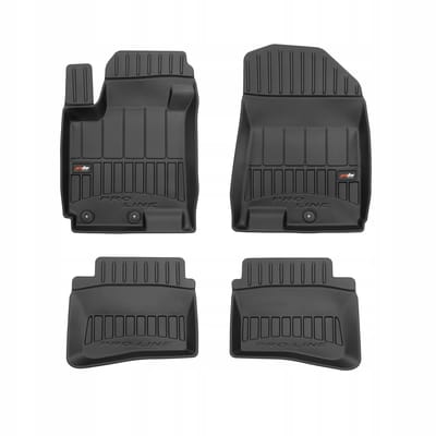 Frogum ProLine - Mattenset & Kofferbakmat - Hyundai i20 II Hatchback (2014-2020) - Pasvorm - Zwart