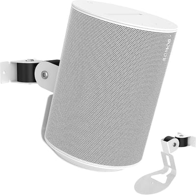 Luidspreker Wandhouder - Muurbevestiging Accessoires - Ruimte Besparen - Geïntegreerd Kabelbeheer - 8x6x2 cm - Wit 2 stuks