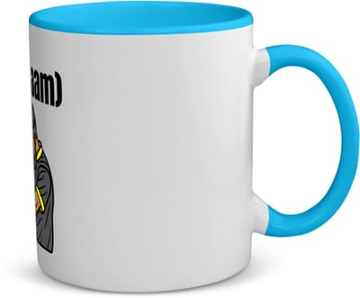 Akyol - kapper man met eigen naam koffiemok - theemok - blauw - Kapper - barbers - collega's - verjaardag - afscheidscadeau - geschenk - kado - 350 ML inhoud