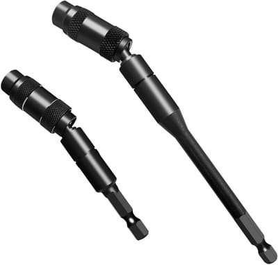 Set van 2 magnetische bithouders 1/4 inch, 92 mm en 144 mm, ideaal voor schroeven in krappe ruimtes, meubelmontage en precisiewerk