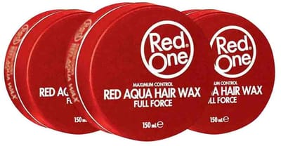 Red One Aqua Hair Wax Red - 3 x 150 ml - Voordeelverpakking