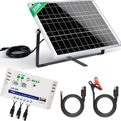 NBAP® Zonnepanelen Compleet Pakket - Plug & Play met Stekker - Zonnepaneel Plat Dak - 130W- Wit en zwart