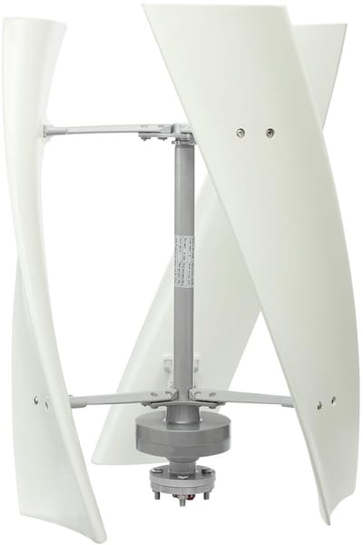 Verticale Windturbine - Magneetgenerator Bouwpakket - Energie Opwekken - Lage Startwindsnelheid - 53cm Wieldiameter - Wit