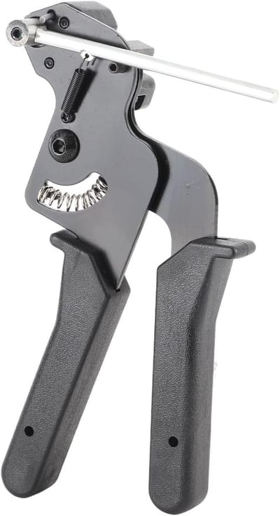 Kabelklem Gereedschap van RVS voor Automatisch Rits Snijden, 210 x 120 x 12 mm, Zwart, Handig en Duurzaam