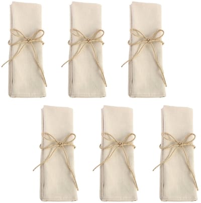 EXCITAT Katoenen servetten - Tafelservetten - 41 x 41 cm - Geschikt voor thuisevenementen, feesten en bruiloftsdecoraties - 6 stuks