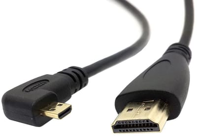 MTTProducts - 90 Graden Micro HDMI Kabel - 50 cm - Perfect Voor Mobiele Apparaten - Tangle Free - HDMI Aansluiting - Geschikt Voor Tablets en Telefoons