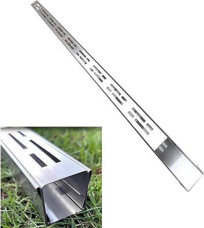 Afvoergoten Set - Sleufafvoer Rooster - Waterbeheer Buiten - Duurzaam RVS 304 - 35 cm Breed - Zilver