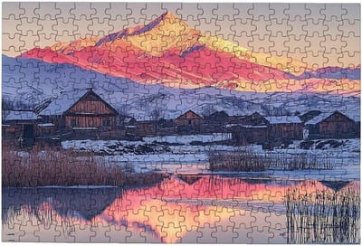 Legpuzzel Landschap - Puzzle 4000 Stukjes - Ontspanning en Gezinsactiviteit - Genummerde Achterkant Zones - 141x87cm - Meerkleurig
