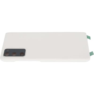 Vervanging Achterkant Glas met Vooraf geïnstalleerd Cameraframe en Tape Reparatie Gereedschapsset voor Samsung voor Galaxy S20 FE 5G wit