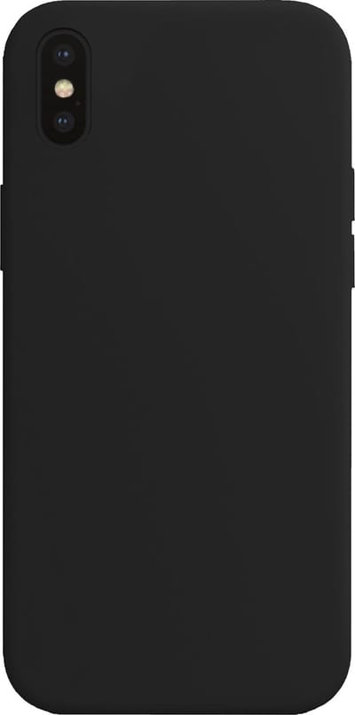 Hoes - Geschikt voor Apple iPhone X - Sterk & Shockproof - Hoesje Cover - Siliconen Case - Zwart