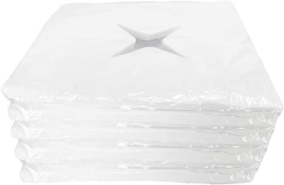 Wegwerp splitsdoekjes voor massagestoelen, 40 x 39 cm, ideaal voor hoofdsteun en hygiëne, vliesstof neusgleufdoeken
