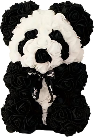 Bovista Rozen Teddy Beertje - Valentijn Cadeautje Voor Haar & Hem - Rose Bear - Rozen Beer - Vrouw - Panda