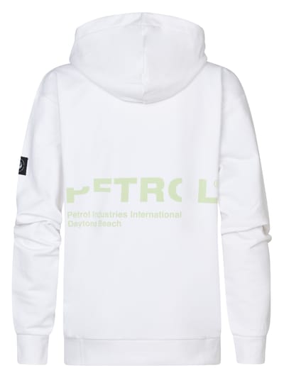 Petrol Industries - Jongens Backprint Hoodie Bayview - Wit - Maat 104