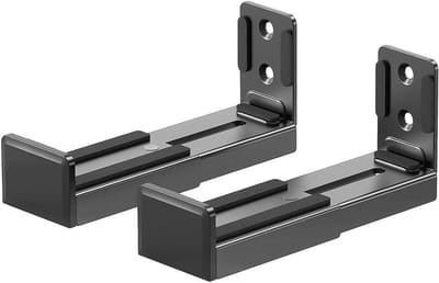 Universele Muurbeugel - Speaker Houder - Home Audio - Verstelbare Diepte - Tot 15 kg - Zwart