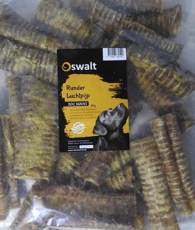 Oswalt Runder Luchtpijp - Hondensnack - Rund - 5KG