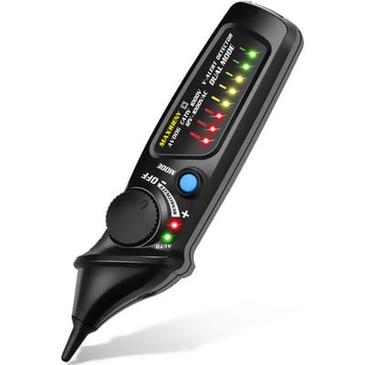 MAXRIENY AVD06 Dual Mode AC-spanningsdetector 12V/48V~1000V circuittester Contactloze AC-spanningsdetector zwart