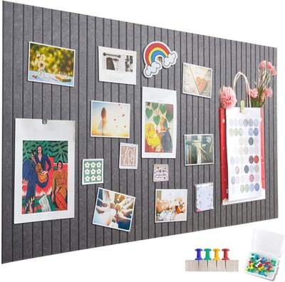 Dailygoods- Prikbord Groot - Vilt - Zelfklevend - Opvouwbaar - Wanddecoratie - Multifunctioneel 3-in-1 Systeem - Modern Design - Bulletin Board