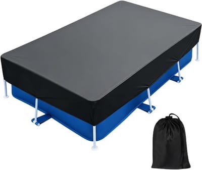 KZQ Rechthoekige Zwembadafdekking 220x150 Cm Met Koord Waterdicht En Stofdicht Voor Zwembad
