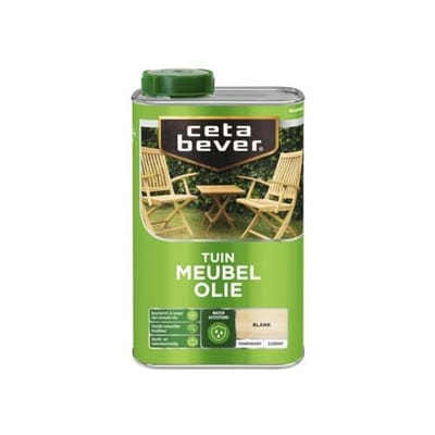 Cetabever Tuin Meubel Olie Transparant Zijdemat - Blank - 1 liter