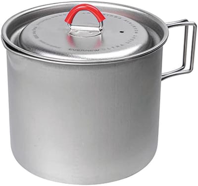 Lichtgewicht Titanium Camping Mok - 900 ml met Opvouwbaar Handvat