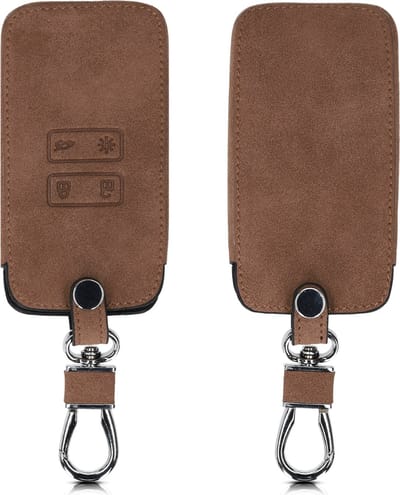 kwmobile Key Cover Compatible with Renault - Brown